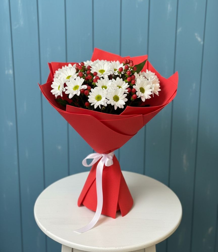 Букет цветов из: Хризантемы в Старобалтачево