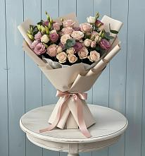 Букет цветов из:  Розы и Лизиантусы #REPLACE_PRED# Старобалтачево