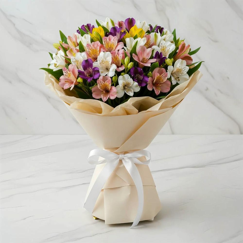 Букет цветов из: Альстромерии в Старобалтачево