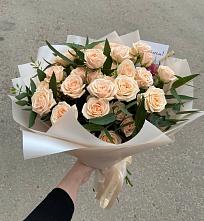 Букет Кремовые розы Латте в Старобалтачево