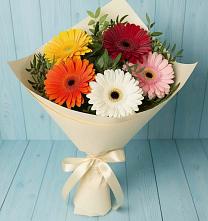 Букет цветов из:  Герберы в Старобалтачево
