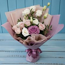 Букет цветов из:  Розы и Лизиантусы #REPLACE_PRED# Старобалтачево
