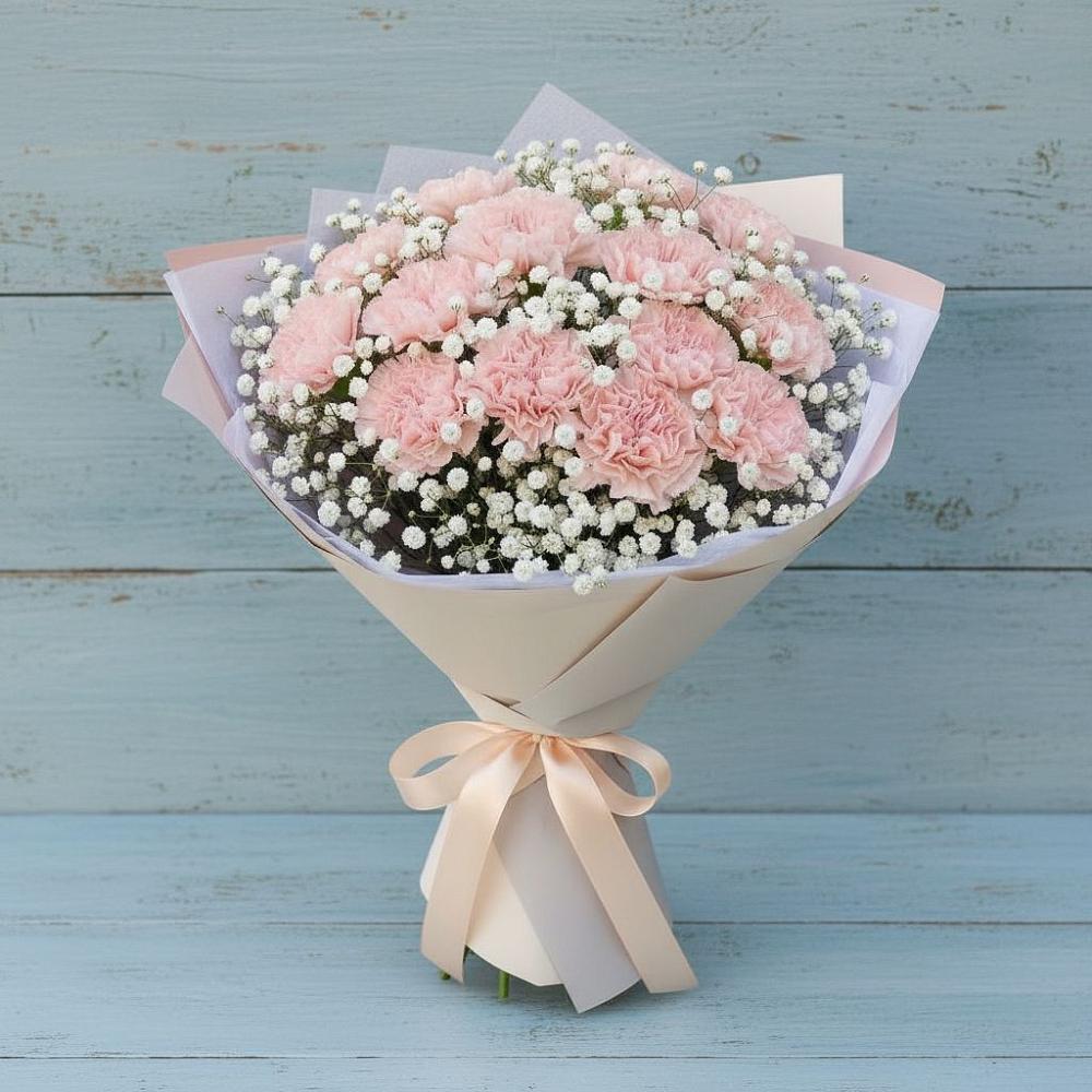 Букет цветов из: Гвоздики в Старобалтачево