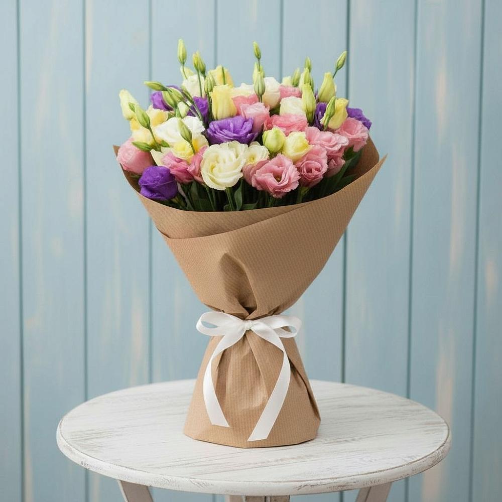 Букет цветов из: Лизиантусы в Старобалтачево