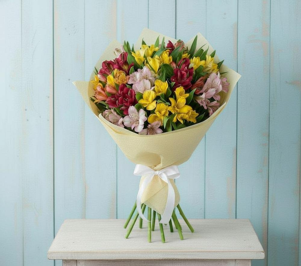 Букет цветов из: Альстромерии в Старобалтачево