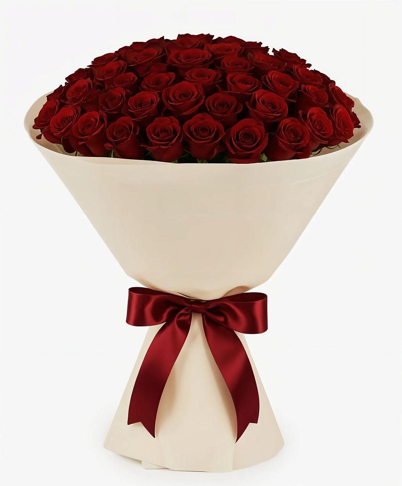 Букет 101 Бордовая роза Блэк Бакарра в Старобалтачево