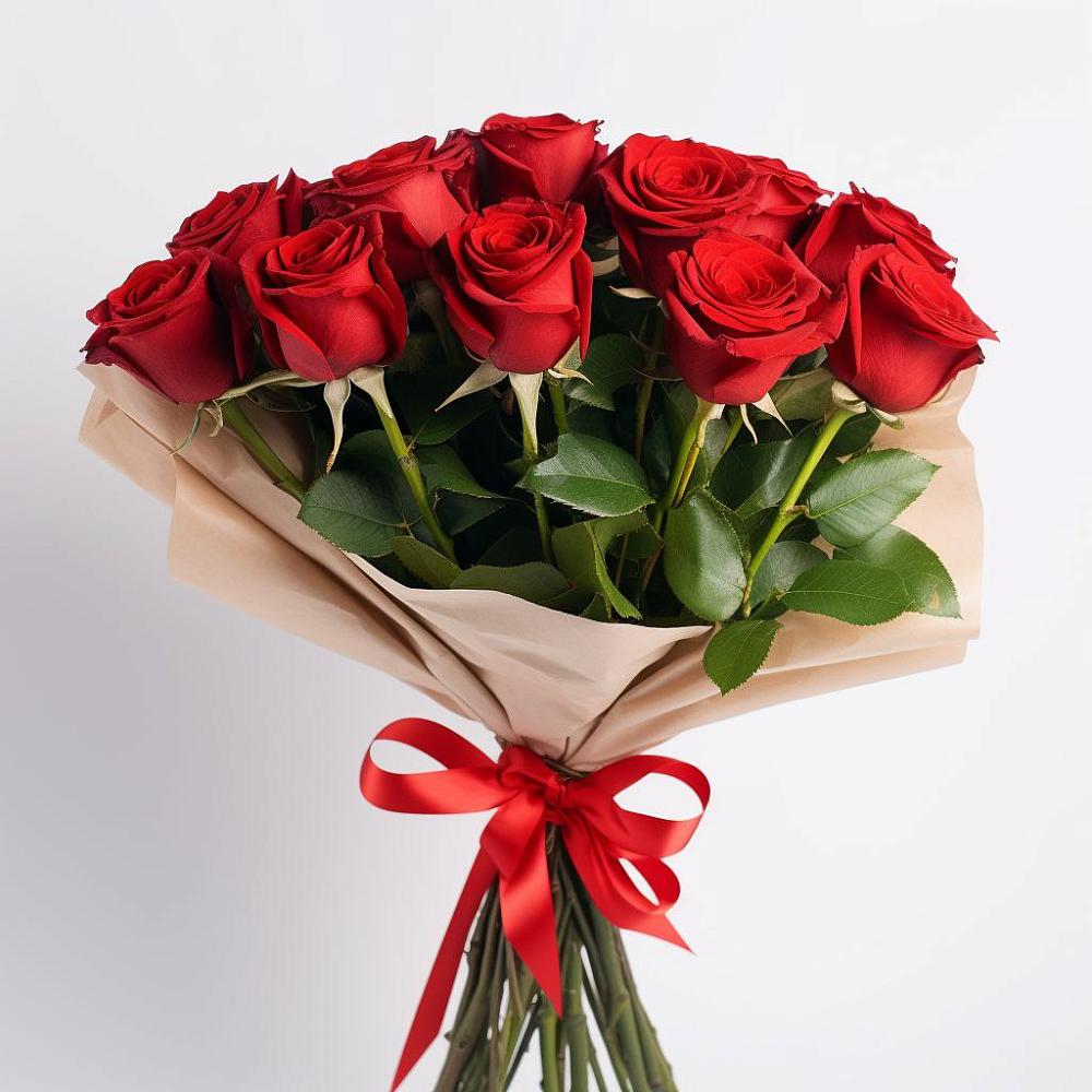 Букет 11 Красных роз Эдлесс Лав в Старобалтачево