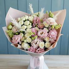 Букет цветов из:  Альстромерии и Розы в Старобалтачево